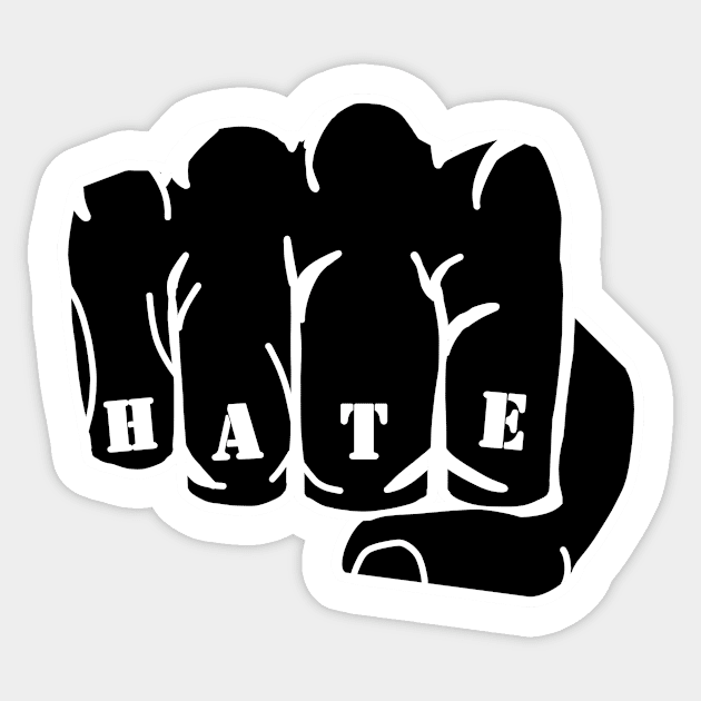 hate fist Sticker by Mamon